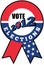 American election USA ribbon tick 2012