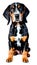 American English Coonhound illustration Artificial Intelligence artwork generated