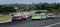 American festival of Rome - Nascar Euro championship. Group of cars rear view