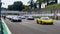 American festival of Rome, Nascar Euro championship. Racing cars on formation lap grid with