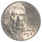 American five cents coin Jefferson Nickel