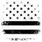 American Flag Background. Grunge Aged Vector Illustration. Black and white