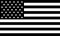 AMERICAN FLAG Black and white Vector