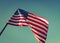 American flag ( Filtered image processed vintage e