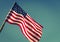 American flag( Filtered image processed vintage e