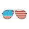 American flag glasses icon