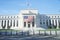 American Flag hung on The Federal Reserve Bank, Washington, D.C.