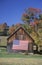 American Flag Hung on Old Barn, Vermont