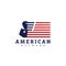American flag minuteman patriotic logo symbol template