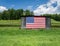 American Flag on an Old Barn