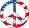 American Flag Peace Sign