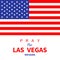 American flag. Pray for Las Vegas Nevada. Tribute to victims of terrorism attack mass shooting in LV October 1, 2017. Support for