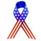 American Flag Ribbon EPS