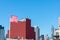 American Flag on a Rooftop in Long Island City Queens New York with a Skyline