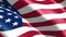 American flag seamless closeup waving animation. Sign of USA, United States of America. US Background