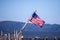 American Flag on a stern of a boat