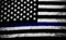 An American flag symbolic of support for law enforcement