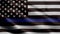An American flag symbolic of support for law enforcement,usa flag waving
