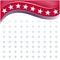 American flag symbols background frame with stars