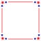 American flag symbols patriotic border frame.