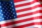 American Flag Wave CloseUp, United States Of America Flat Flags
