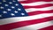 American Flag waving with highly detailed fabric texture seamless loop video . Realistic High Quality Render. United