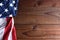 American Flag on Wood