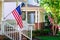 American Flags on Front Porches