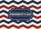 American Flog chevron seamless pattern and background