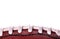 American football ball banner on white background and place for text