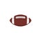 American football ball colorful vector icon.