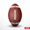 American Football ball isolated on a white background