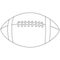 American football ball outline