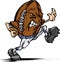 American Football Ball Player Cartoon