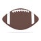 American football ball vector icon. Sport equipment concept illustration. Rugby ball realistic style design, designed