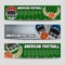 American football banners