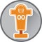 american football blocking dummy. Vector illustration decorative design