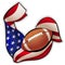 American football emblem
