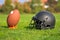 American football equipment used