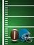 American Football Field Ball Helmet Background