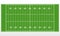 American football field markup. Outline of lines on an American green football field.
