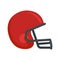 American football helmet icon, flat style