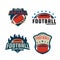 American football logo template collection