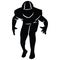 American Football Players Silhouettes , vector pack, various pose