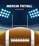 American football realistic theme eps 10