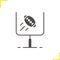 American football or rugby goal icon