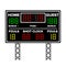 American Football Scoreboard. Time, Guest, Home. Electronic Wireless Scoreboard Timer. Vector Illustration