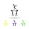 American Football Support Group color icons. Element of popular american football color icons. Signs, symbols collection icons for