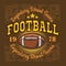 American football vintage vector labels for poster