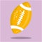 american football yellow ball 14